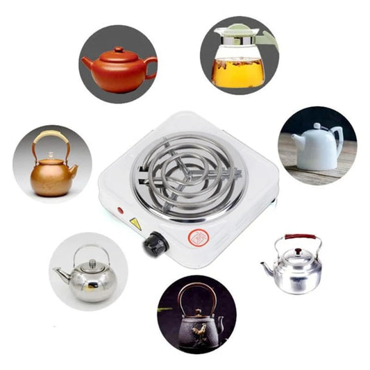 Standard Single electric stove silver criest